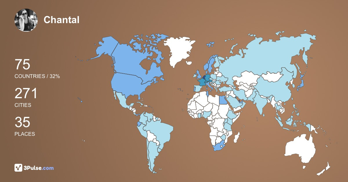 Изображение Карты путешествий Chantal Ditvoorst