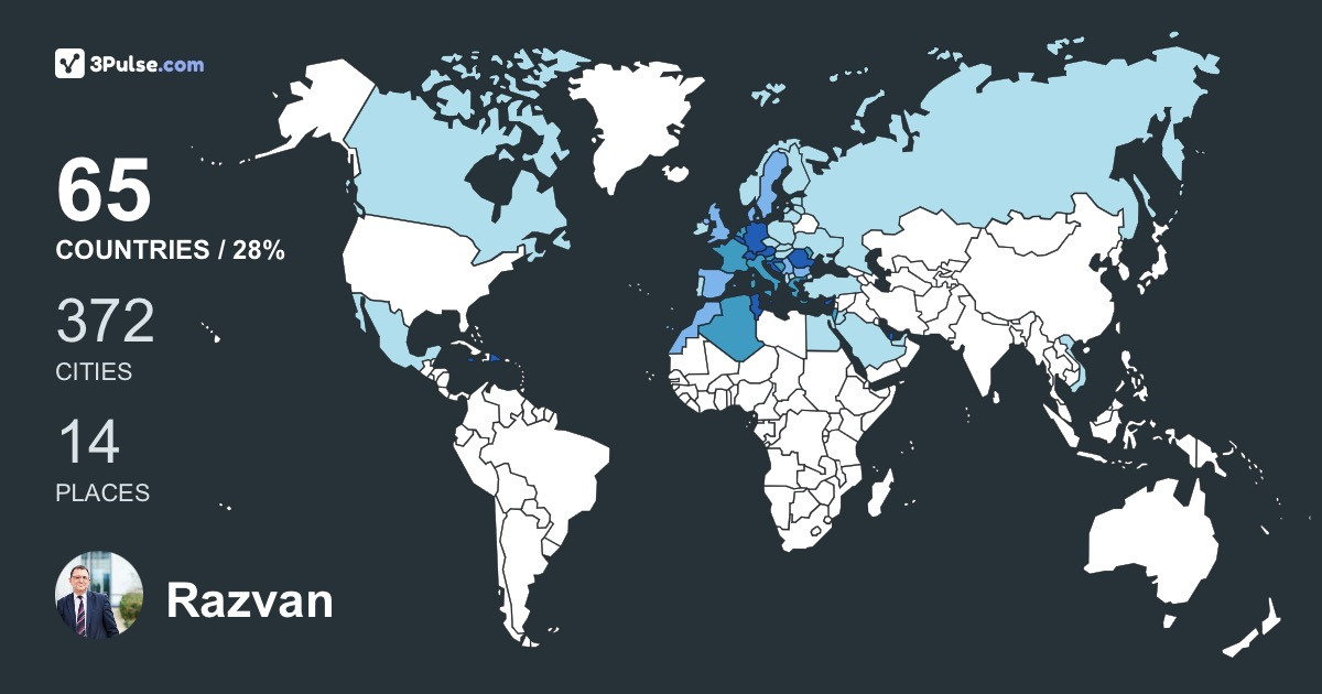 Razvan Bucuroiu's Travel Map Image