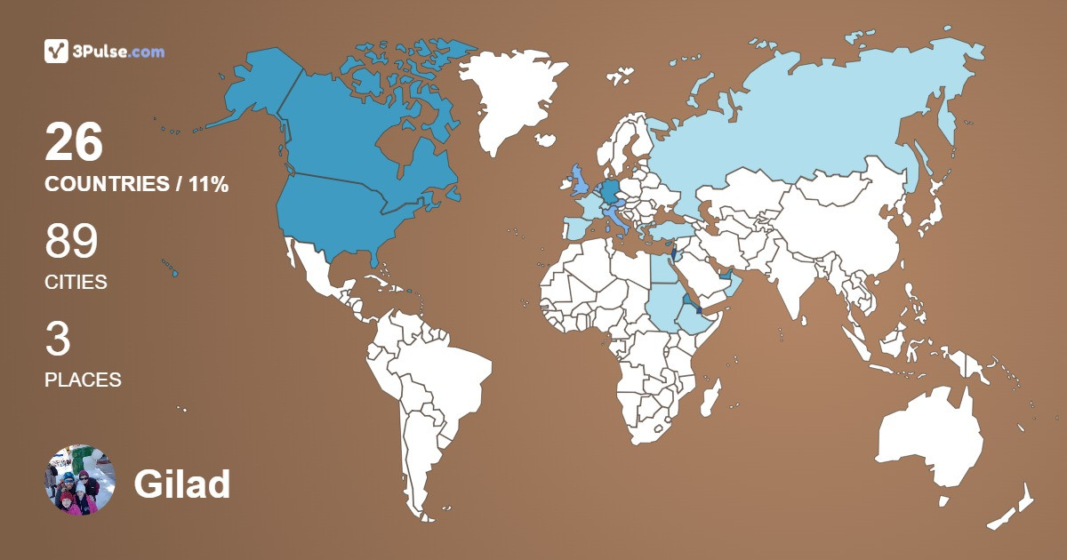 Изображение Карты путешествий Gilad Finkelshtein