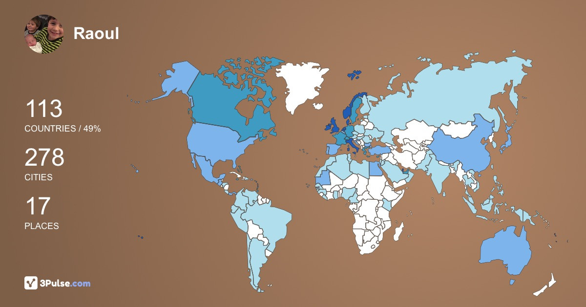 Изображение Карты путешествий Raoul Jack