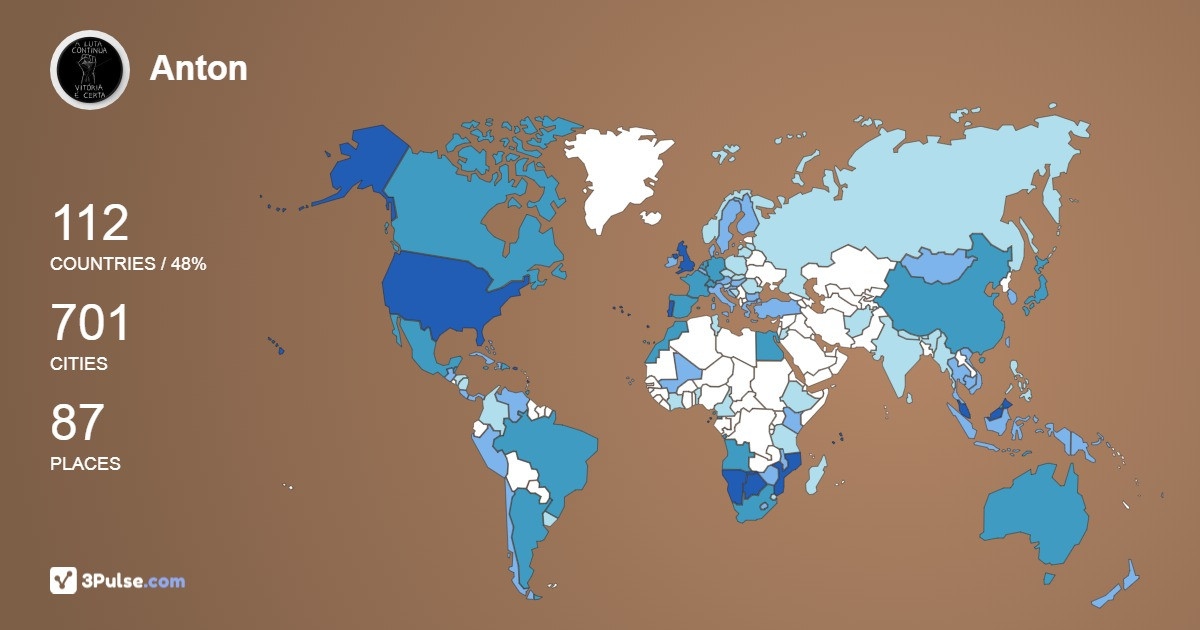 Изображение Карты путешествий Anton Simoes