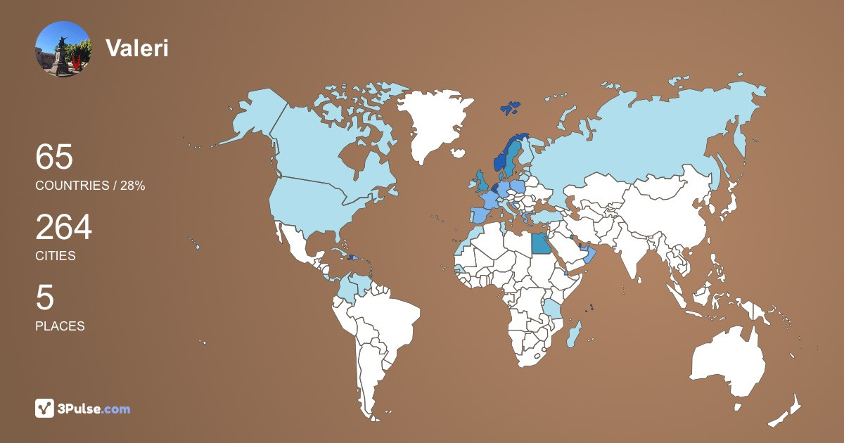 Изображение Карты путешествий Valeri Molenaar