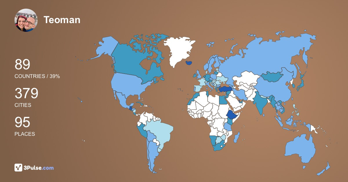 Изображение Карты путешествий Teoman Cimit