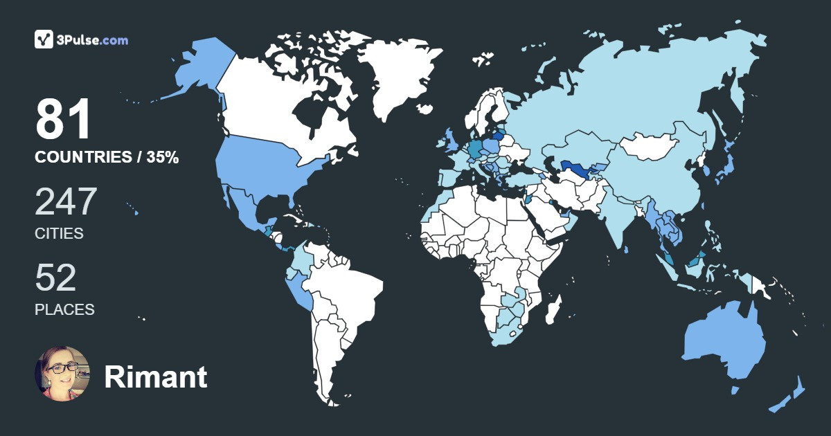 Изображение Карты путешествий Rimant Songailait-Allen