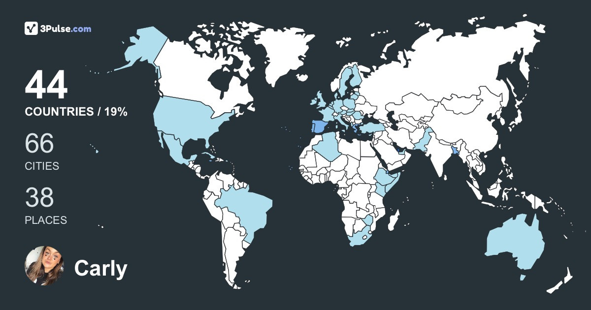 Изображение Карты путешествий Carly Holman