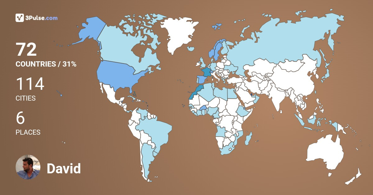 Изображение Карты путешествий David Le-Meur