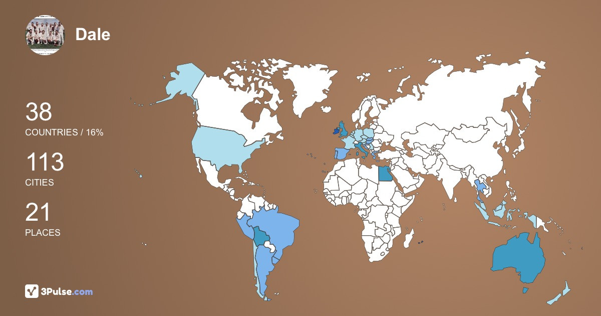 Изображение Карты путешествий Dale OBrien
