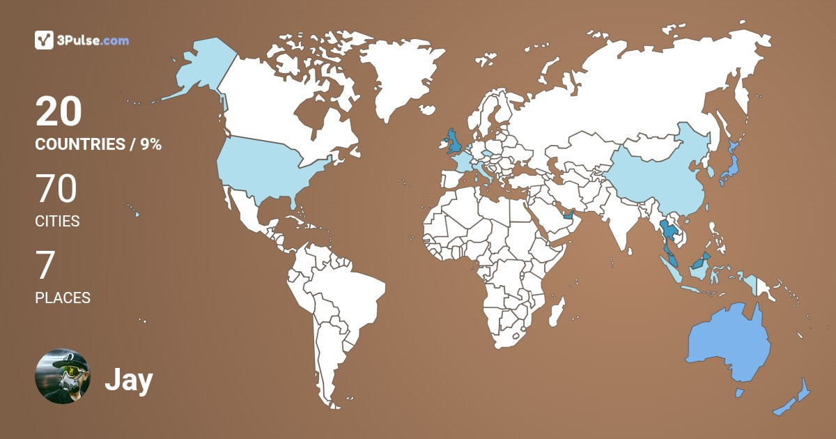 Изображение Карты путешествий Jay Han