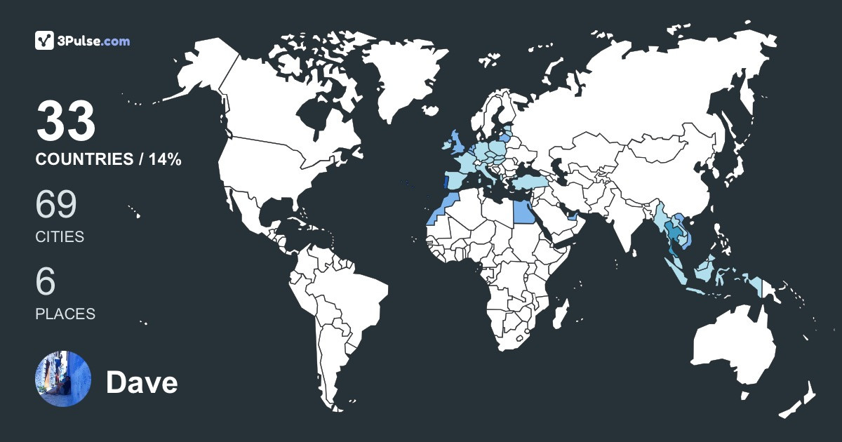 Изображение Карты путешествий Dave Pereira