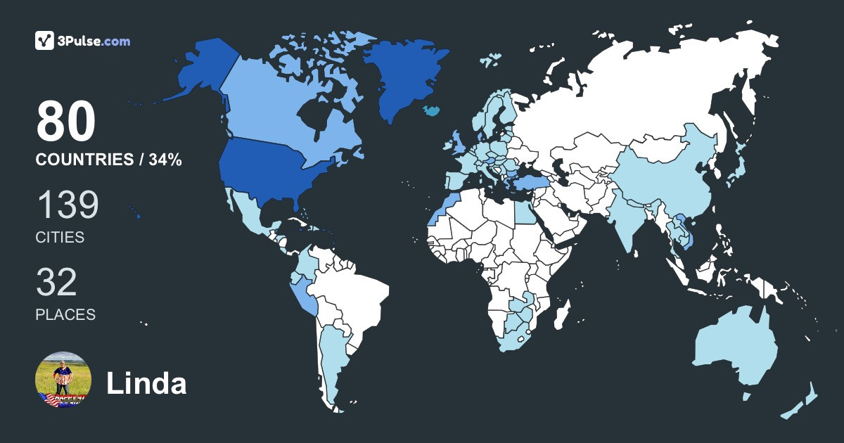 Изображение Карты путешествий Linda Blaney