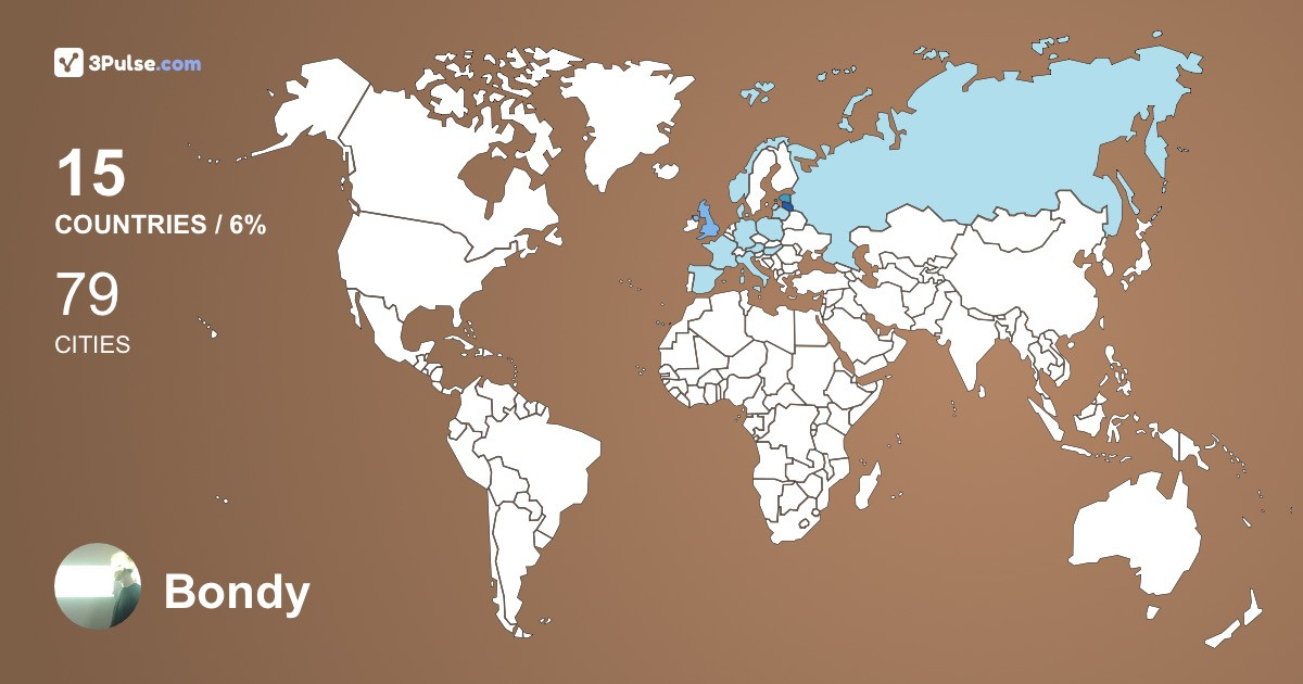 Изображение Карты путешествий Bondy Vadim