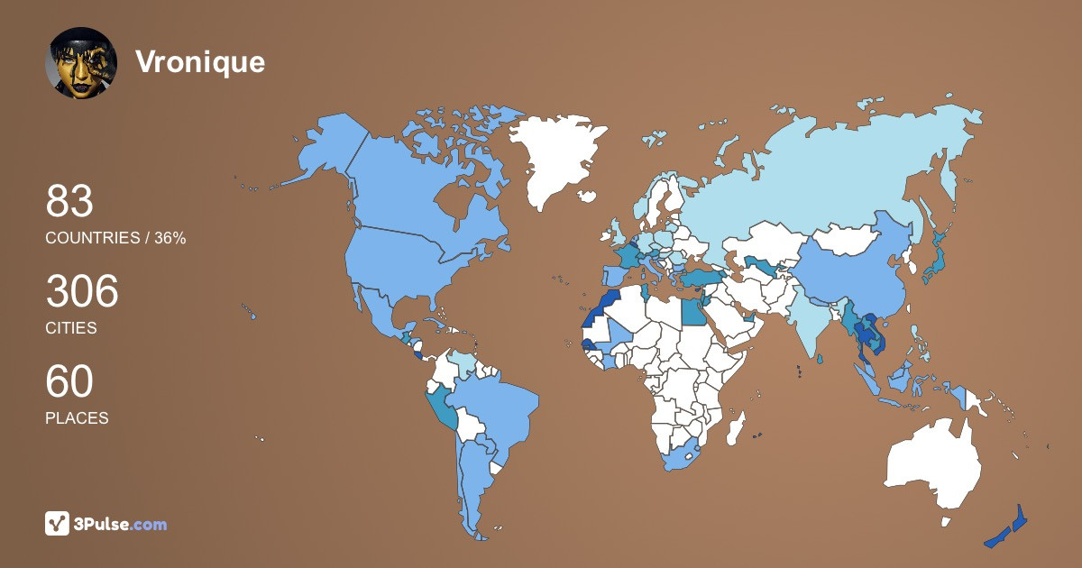 Изображение Карты путешествий Vronique De-Clercq