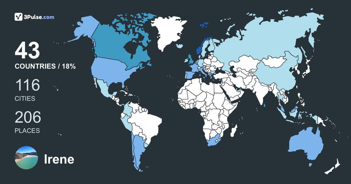 Изображение Карты путешествий Irene Milne