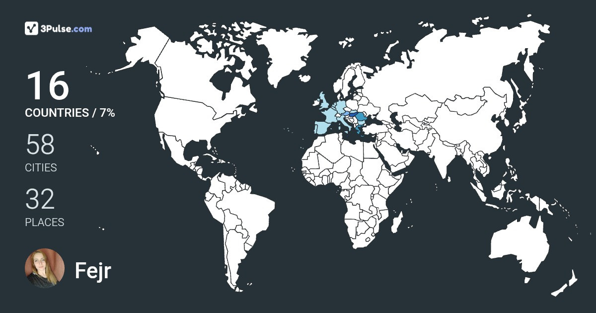Fejr Emke's Travel Map Image