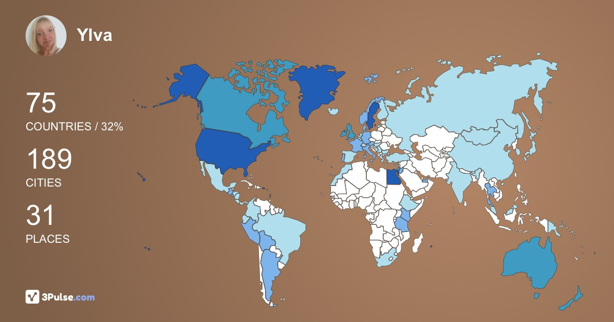 Изображение Карты путешествий Ylva Murphy