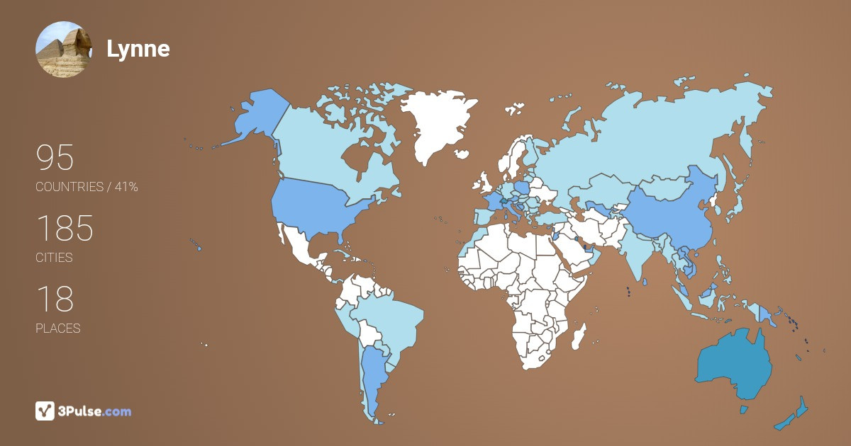 Изображение Карты путешествий Lynne Cowen