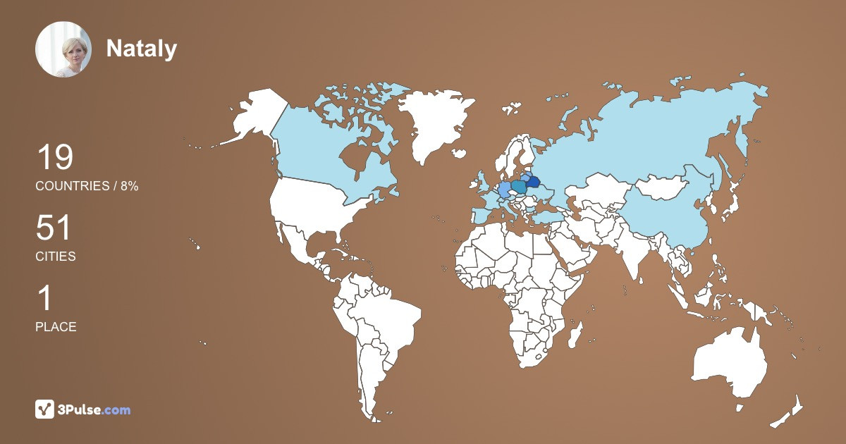 Изображение Карты путешествий Nataly Kupa