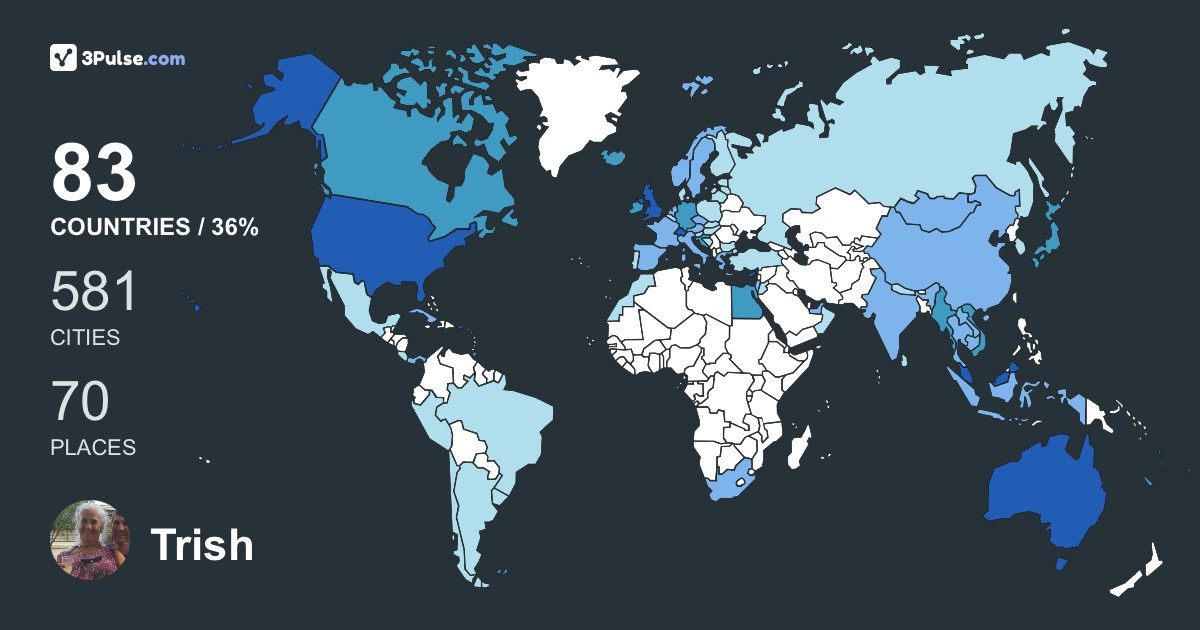 Изображение Карты путешествий Trish Callier