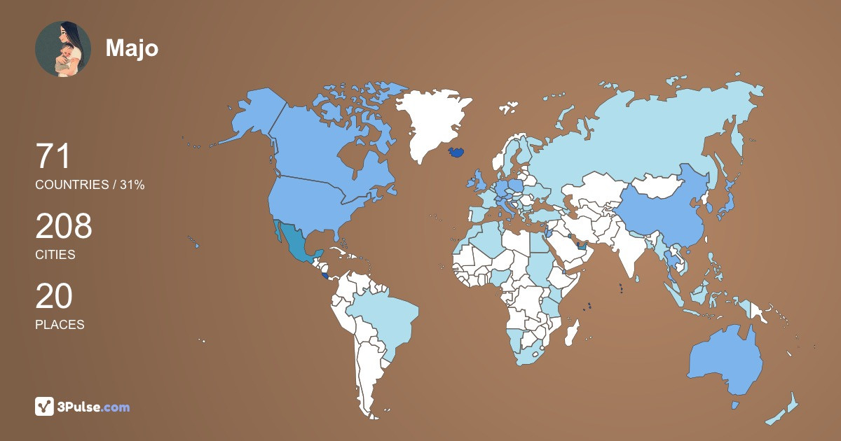 Majo Ramos's Travel Map Image