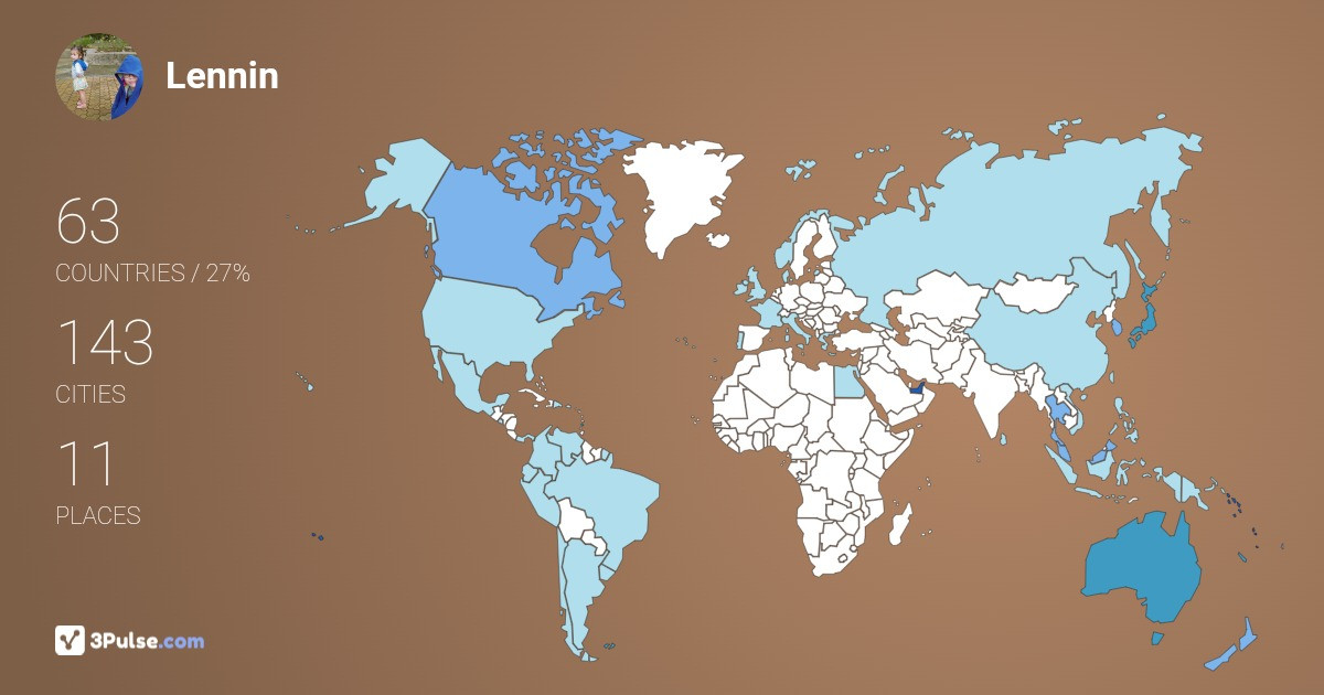 Изображение Карты путешествий Lennin Lingat