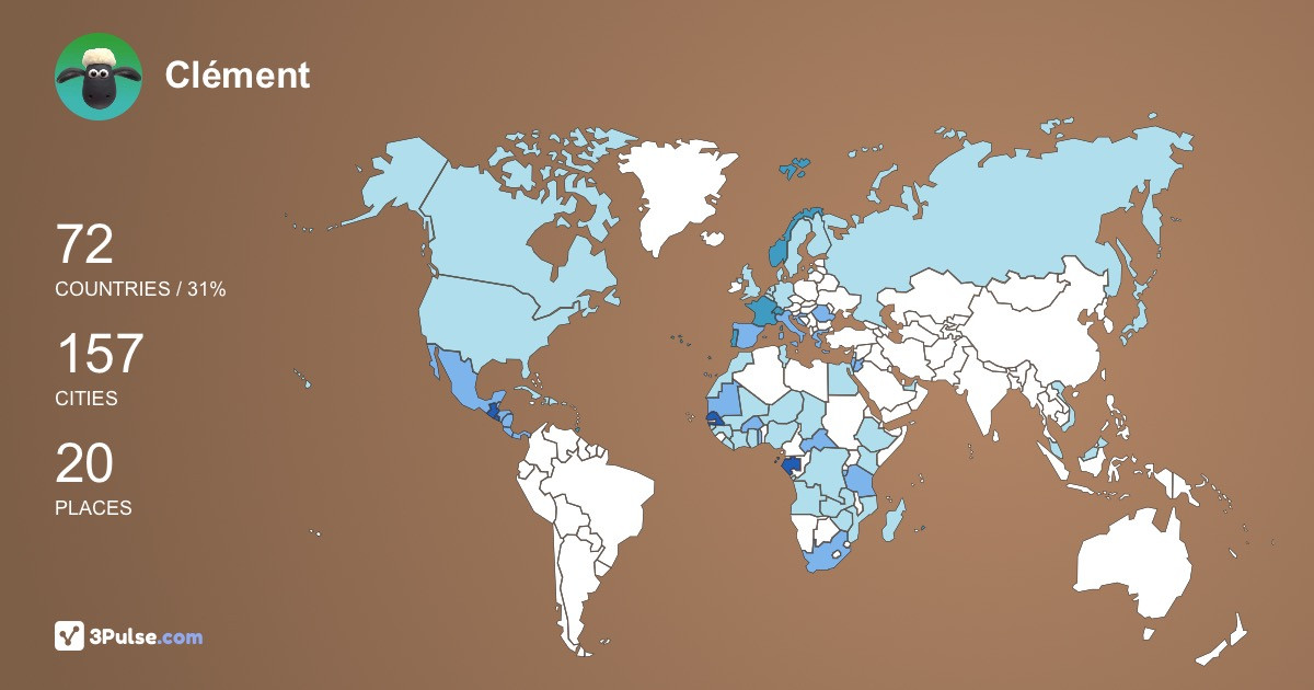 Изображение Карты путешествий Clément San Sebastian