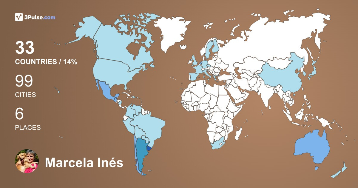 Marcela Inés Abascal's Travel Map Image
