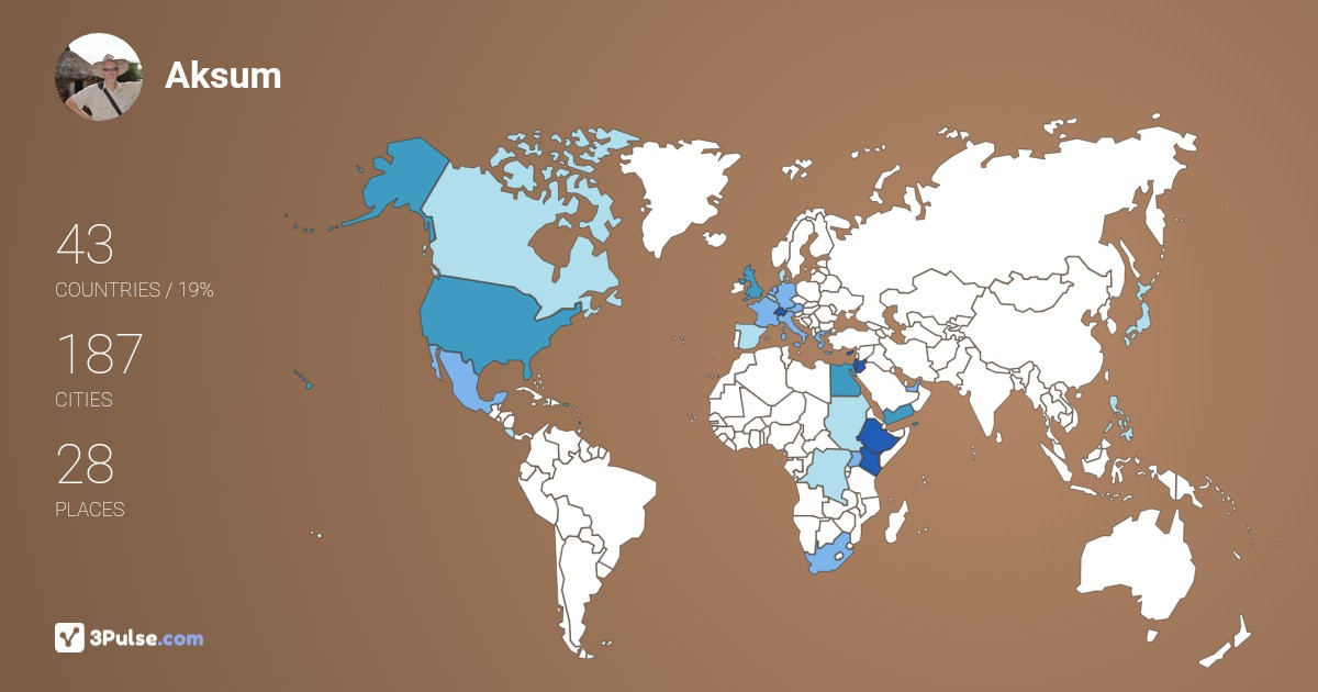 Изображение Карты путешествий Aksum Sam