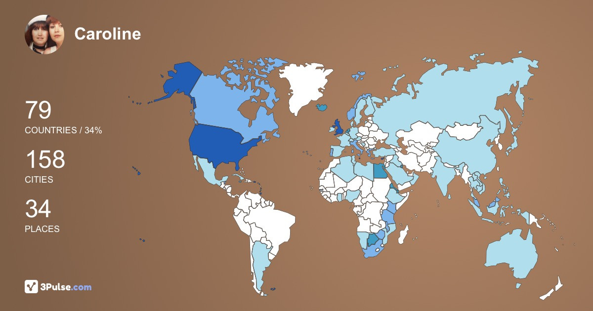 Изображение Карты путешествий Caroline Ramsey