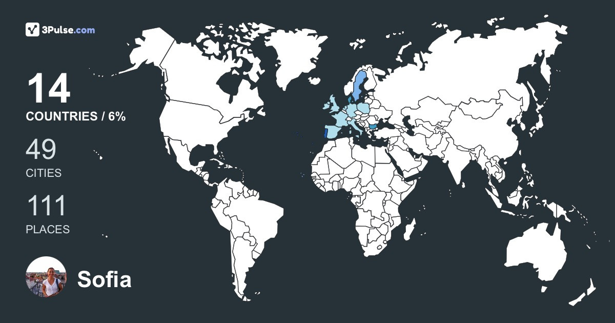 Sofia Esteves's Travel Map Image