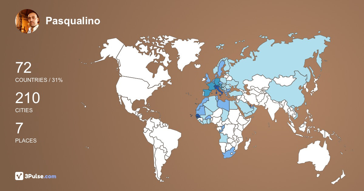Pasqualino Scarpantoni's Travel Map Image