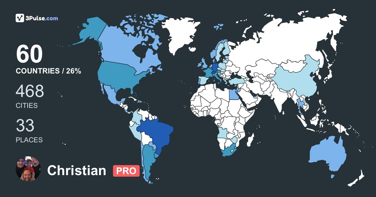 Изображение Карты путешествий Christian Meyer Pflug