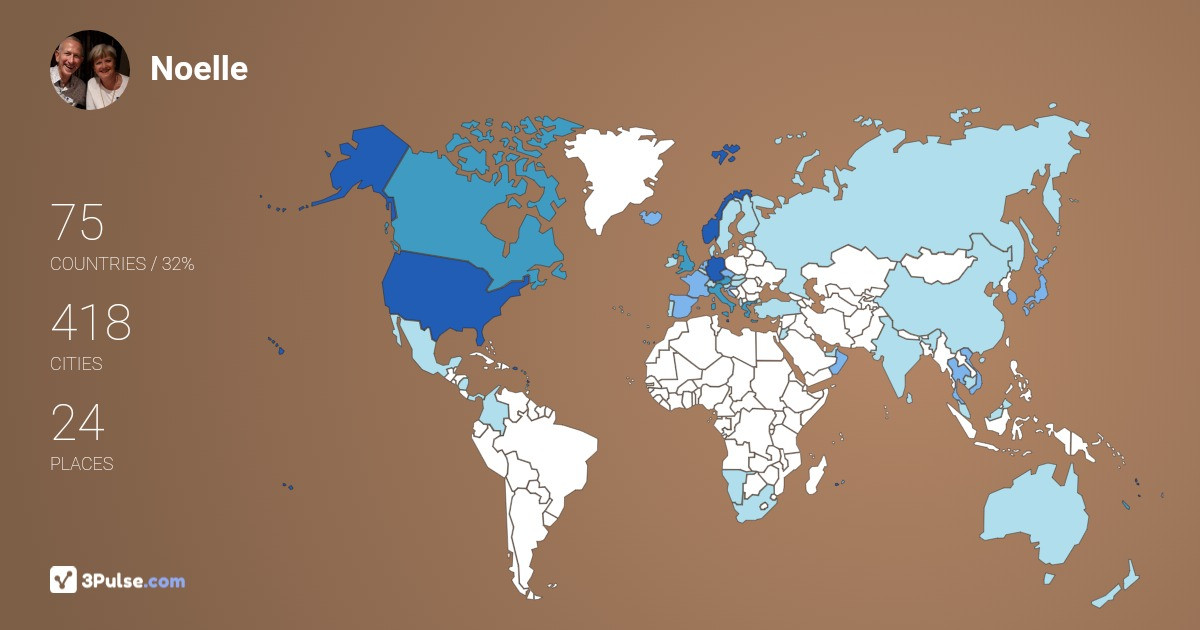 Изображение Карты путешествий Noelle Walker