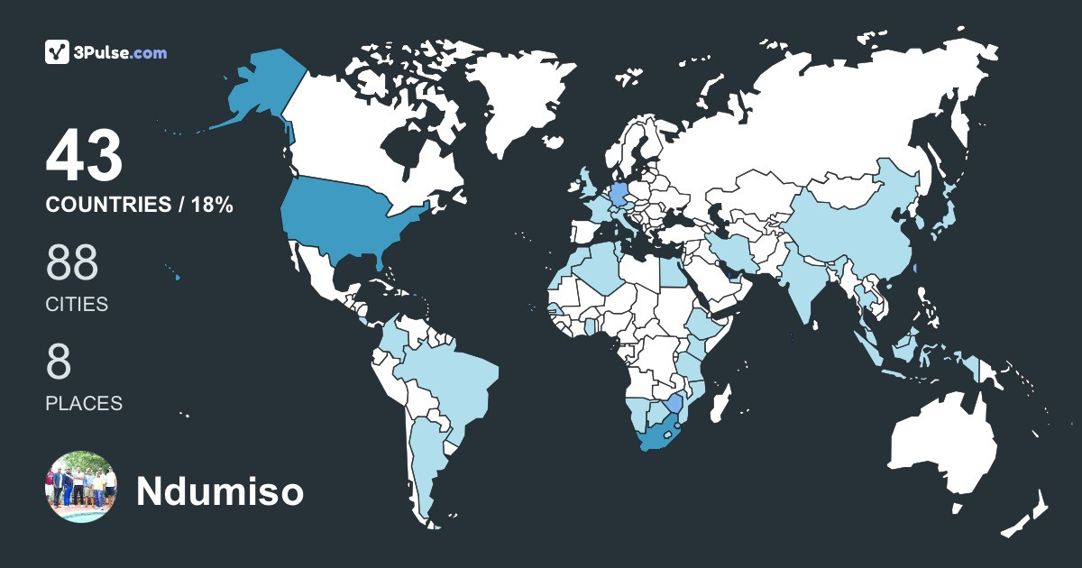Изображение Карты путешествий Ndumiso Cingo