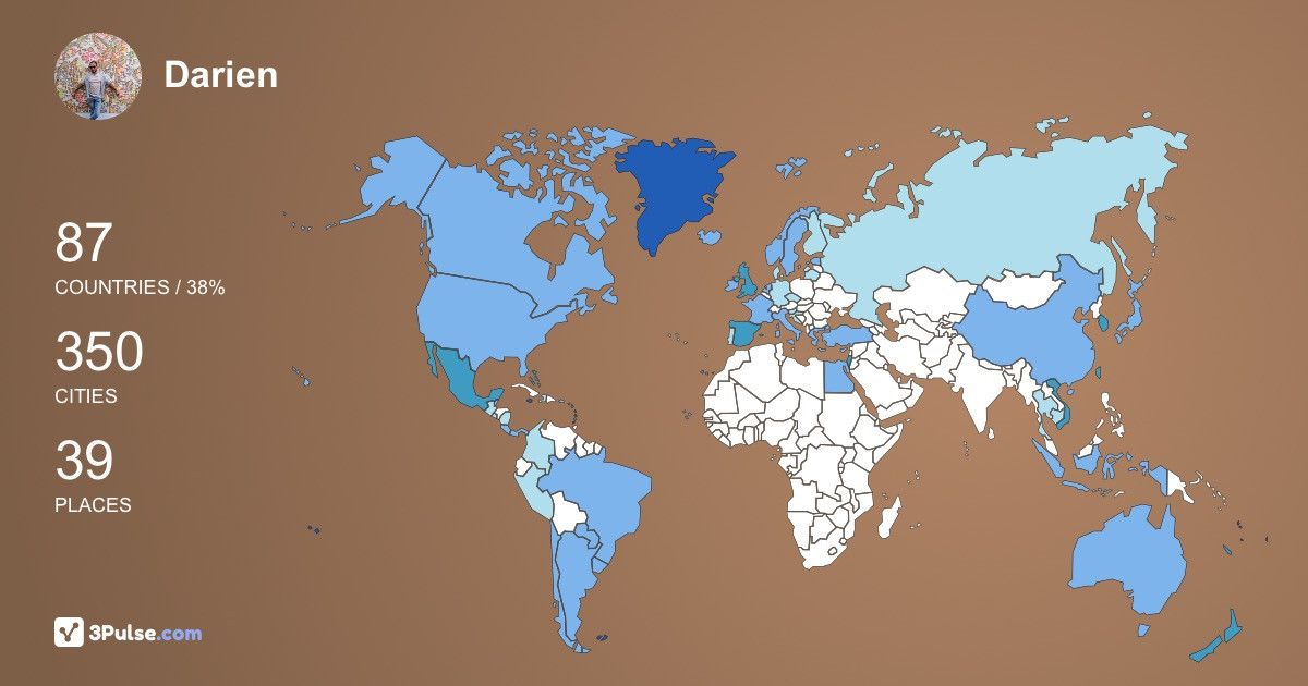 Изображение Карты путешествий Darien Hornedo