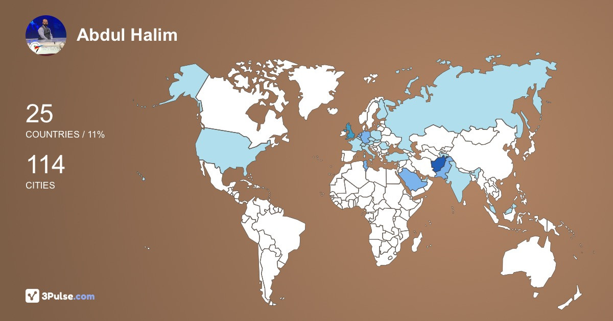 Изображение Карты путешествий Abdul Halim Yousufzai