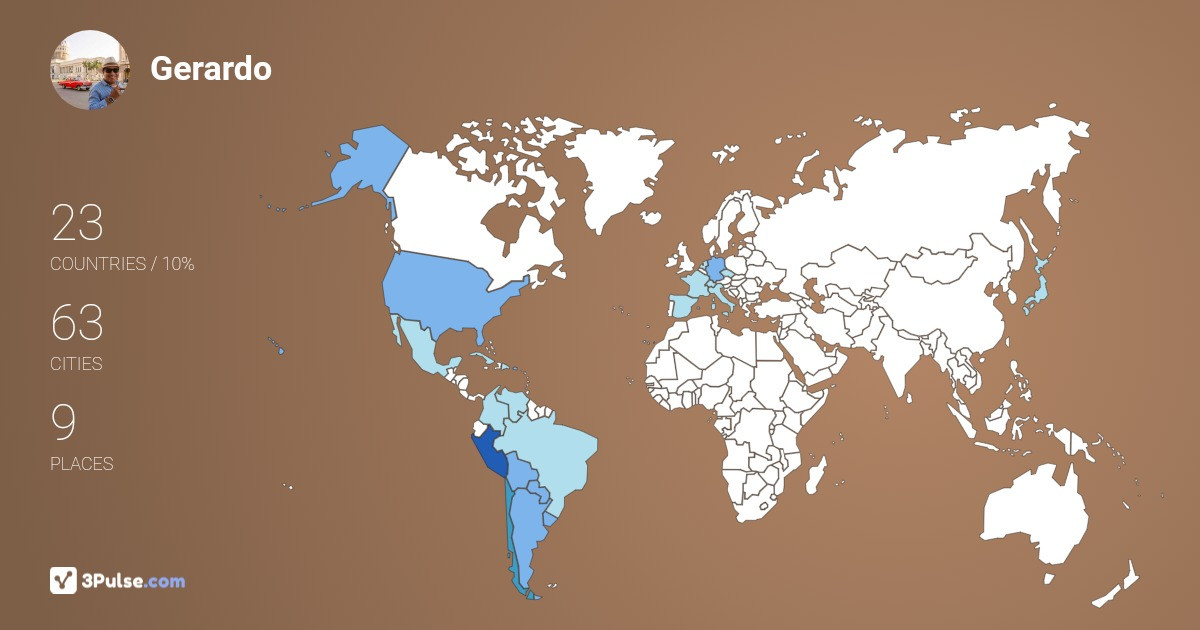 Изображение Карты путешествий Gerardo Castillo