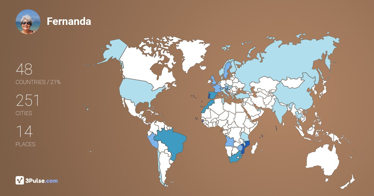 Fernanda Cavacas's Travel Map Image