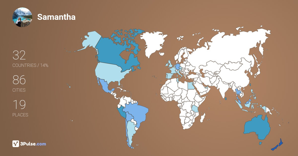 Изображение Карты путешествий Samantha DeLuca