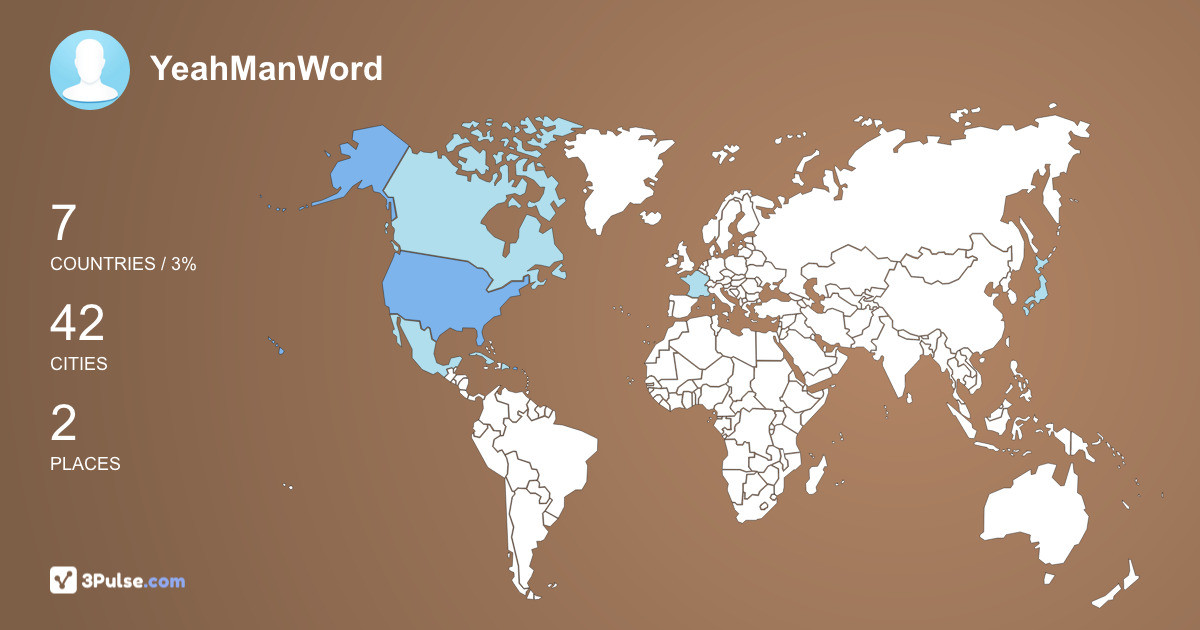 Изображение Карты путешествий YeahManWord