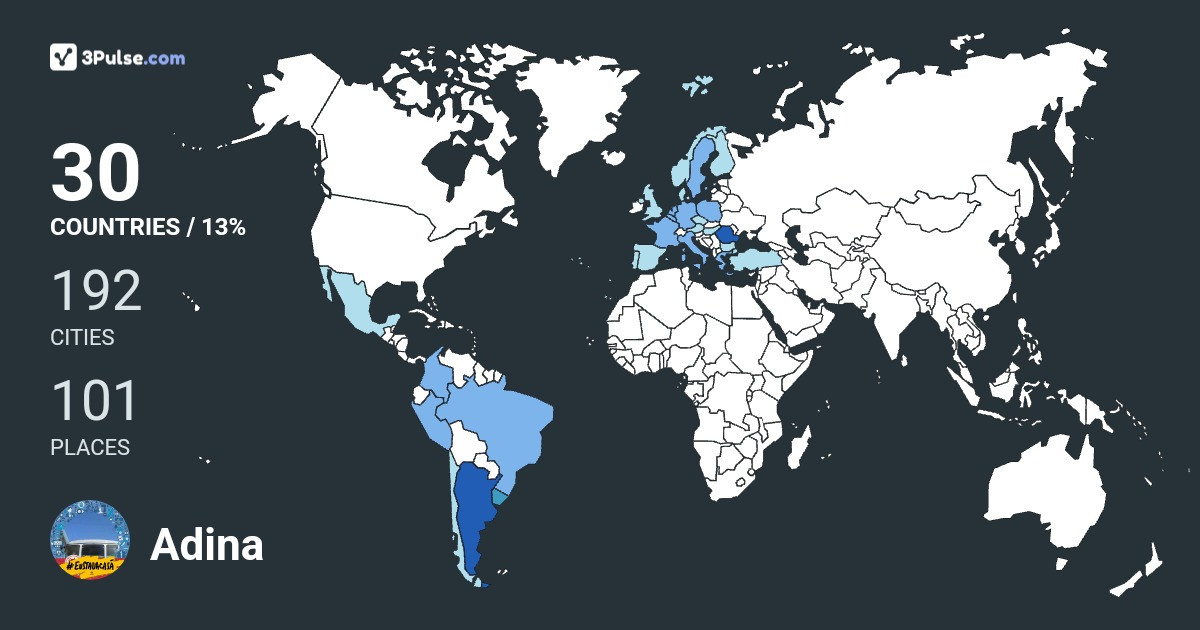 Изображение Карты путешествий Adina Cara