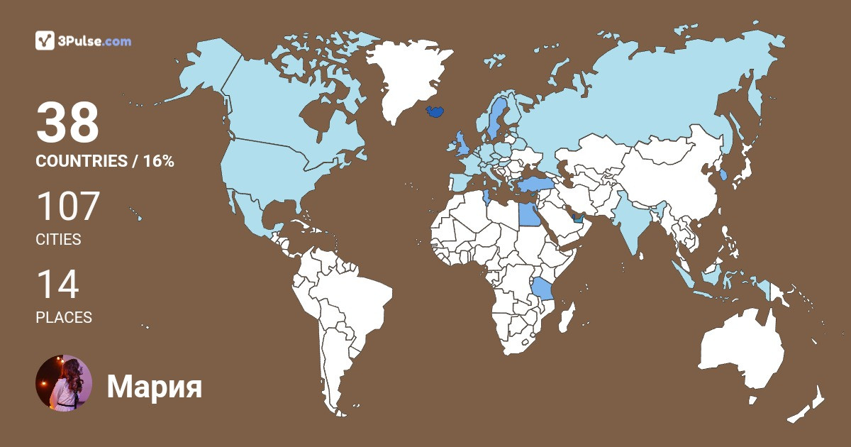 Изображение Карты путешествий Мария Митрошина