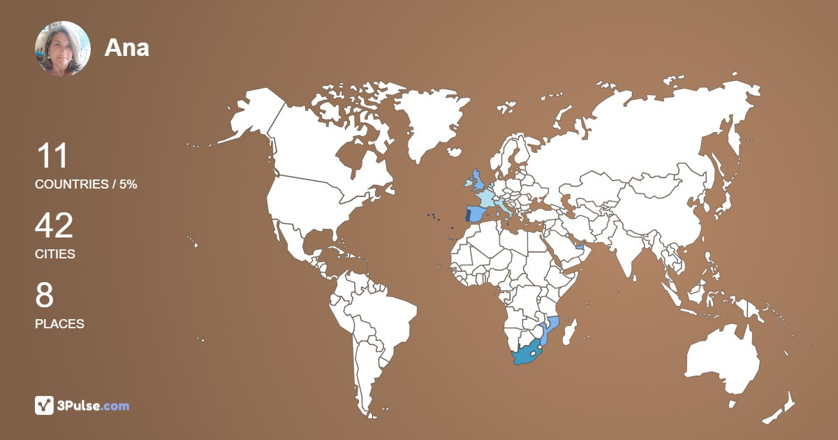 Ana Teixeira's Travel Map Image