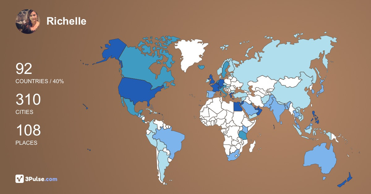 Изображение Карты путешествий Richelle Miller