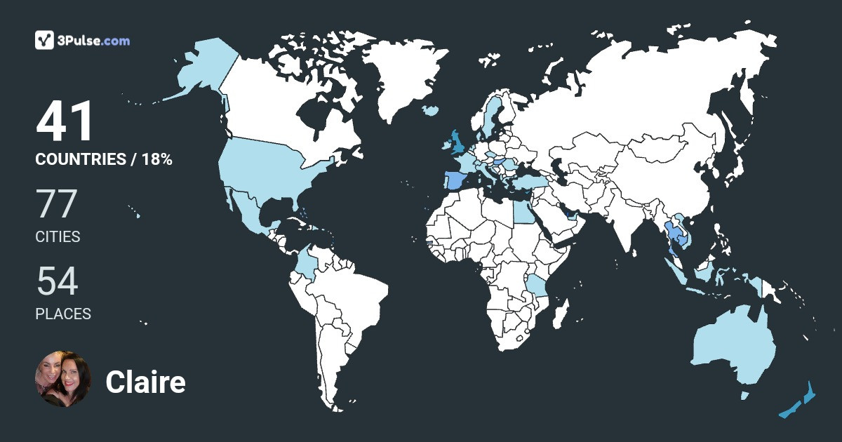 Изображение Карты путешествий Claire Hodges
