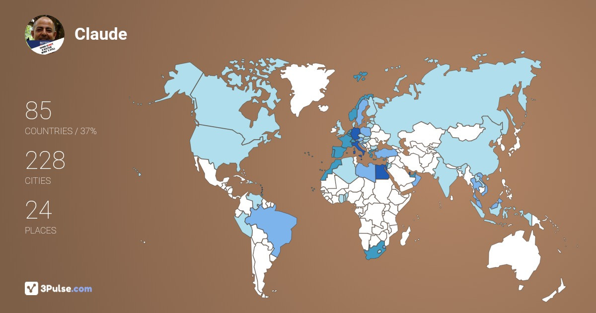 Изображение Карты путешествий Claude Cendre