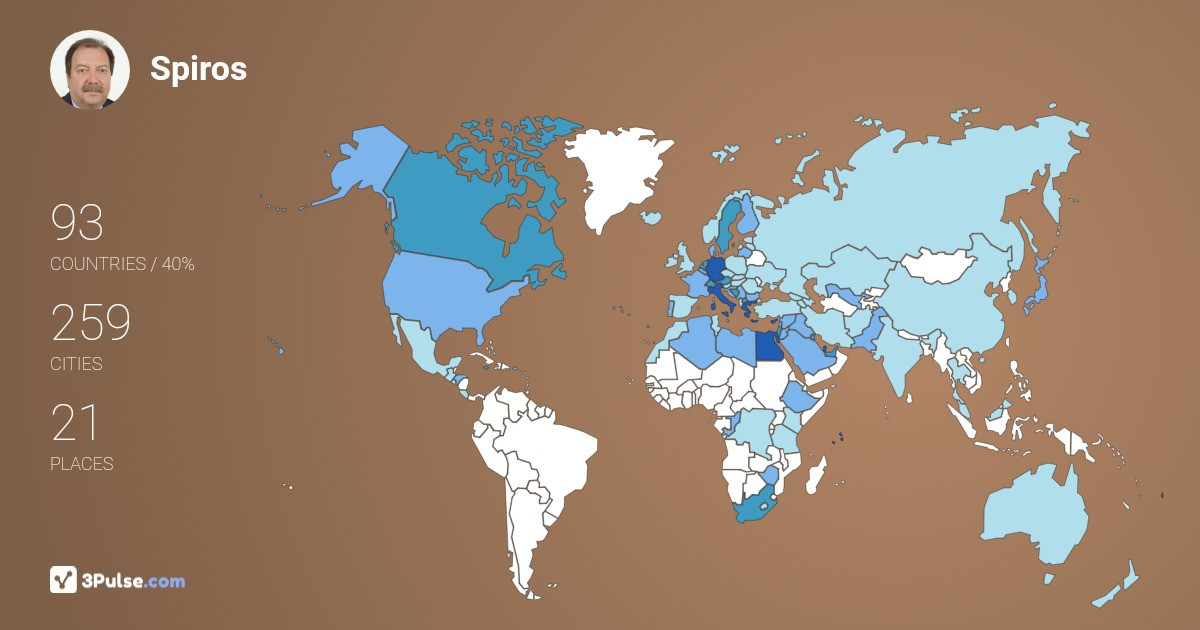 Spiros Vazouras's Travel Map Image