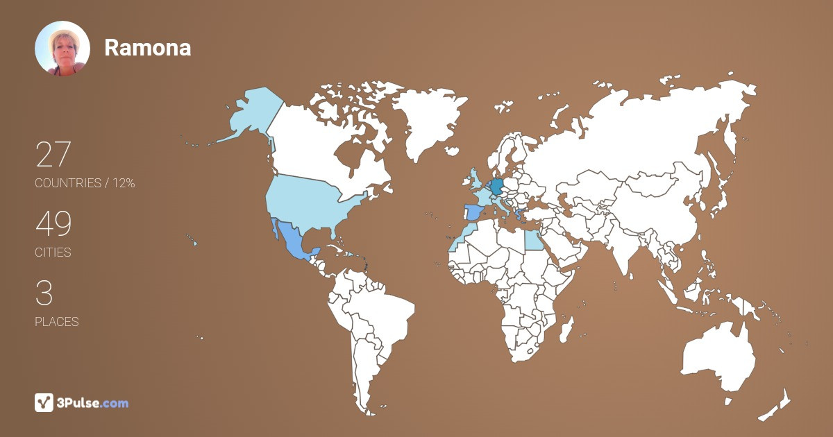 Ramona Zwirtes's Travel Map Image