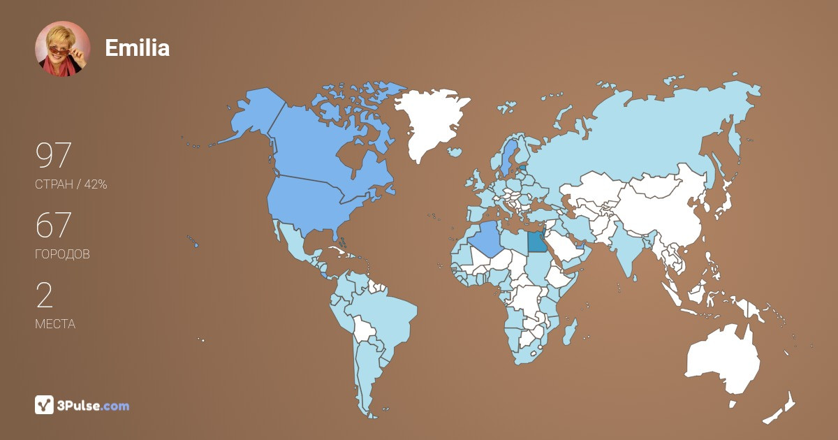 Изображение Карты путешествий Emilia Kricka
