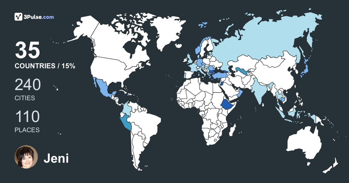 Изображение Карты путешествий Jeni Vladeva