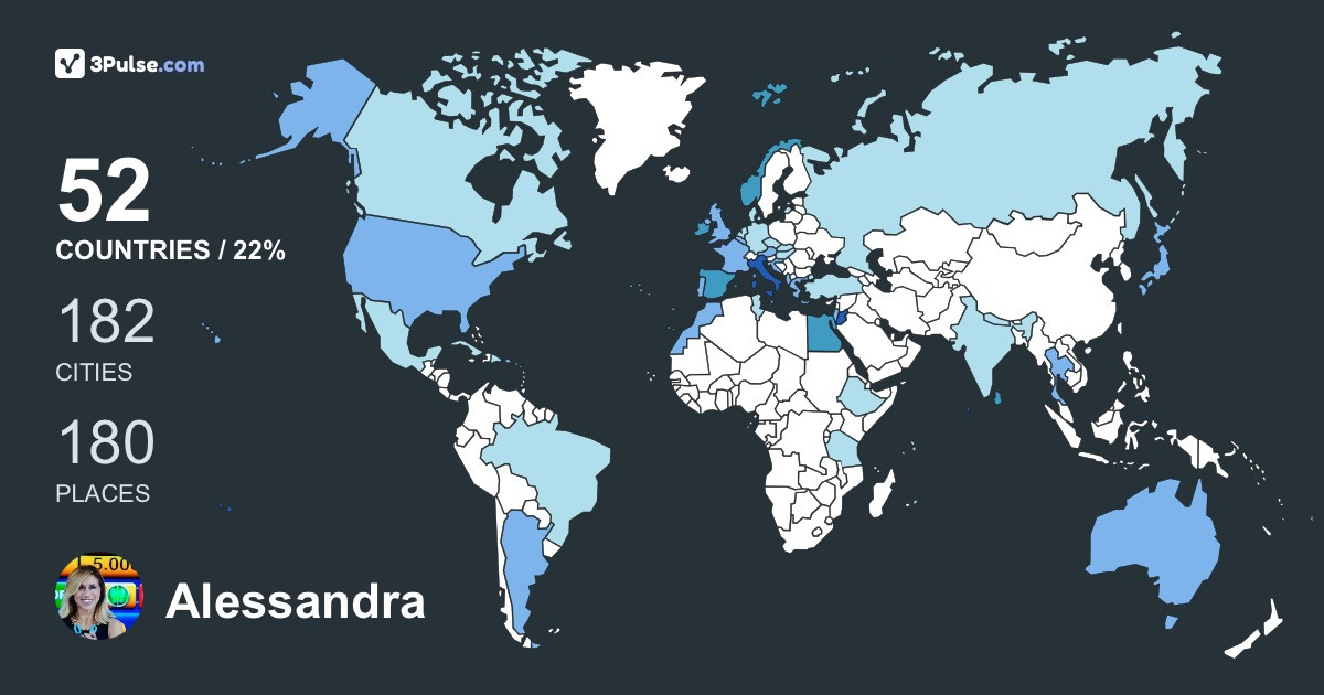 Alessandra Frezza's Travel Map Image